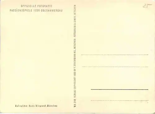 Oberammergau - Passionsspiele 1950 -76512