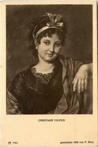 Christiane Vulpius - Goethe Freundinnen - Ackermann Kunstverlag -77872