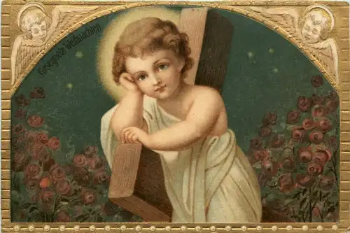 Gesegnete Weihnachten - Prägekarte -78010