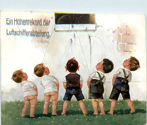 Humor - Höhenrekord der Luftschifferabteilung -78050