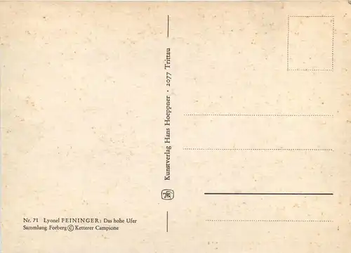 Künstlerkarte Lyonel Feininger -77786