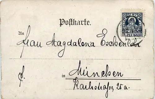 München - Schäfflertanz 1900 - Privat Stadtpost -77260