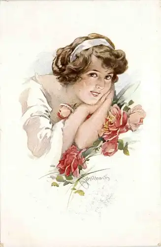 Frau - Künstlerkarte Schilbach -77936