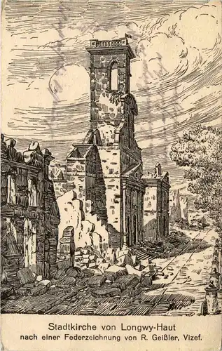 Stadtkirche von Longwy-Haut - Feldpost -79258