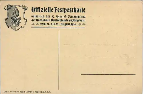 Augsburg - Generalvesammlung der Katholiken 1910 -78212