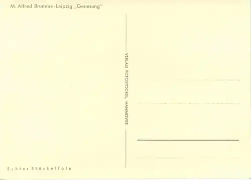Alfred Brumme - Leipzig - Genesung -78682