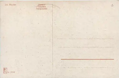 Künstlerkarte Jos. Mauder -78042