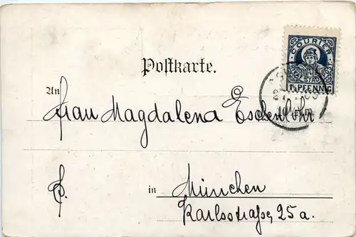 München - Schäfflertanz 1900 - Privat Stadtpost -77258