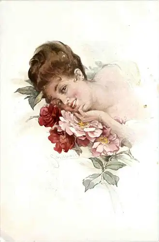 Frau - Künstlerkarte Schilbach -77940