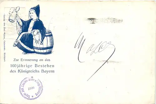 Regierungs Jubiläum Bayern - Briefmarke - Ganzsache -78942