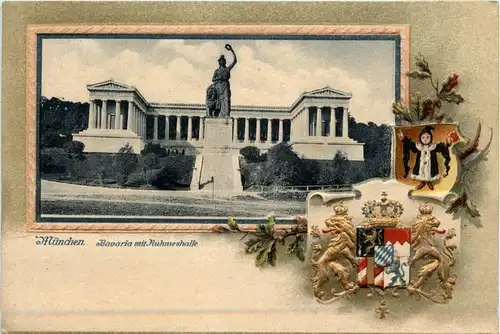 München - Ruhmeshalle - Litho -78220