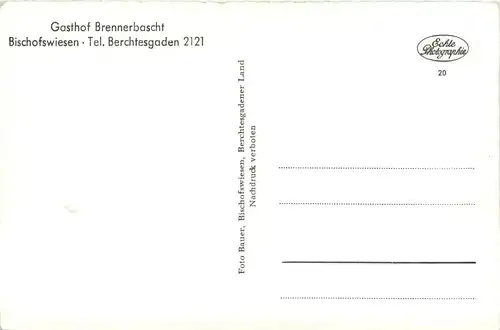 Bischofswiesen - Gasthof Brennerbascht -77598