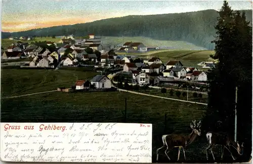 Gruss aus Gehlberg - Bahnpost Erfurt - Ritschenhausen -78500