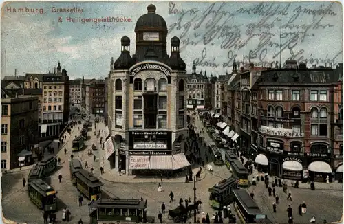 Hamburg - Graskeller und Heiligengeistbrücke -331000