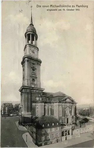 Hamburg - Die neue Michaeliskirche -331256