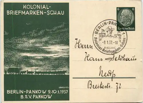 Berlin-Pankow - Kolonial Briefmarken Schau 1937 -78940