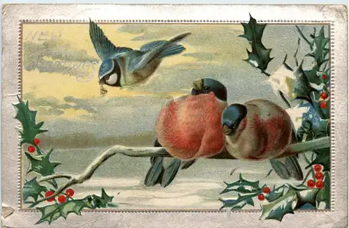 Neujahr - Prägekarte -79316