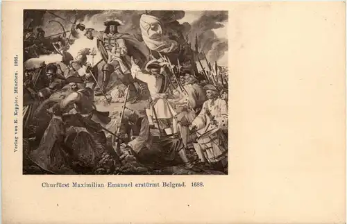 Churfürst Maximilian Emanuel erstürmt Belgrad -77654