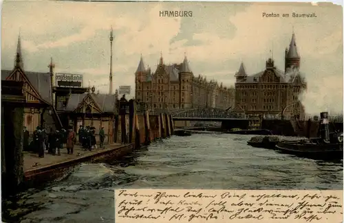 Hamburg - Ponton Am Baumwall -332454