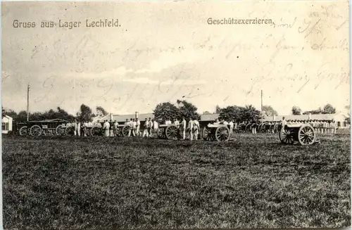 Lager Lechfeld, Geschützexerzieren -357894