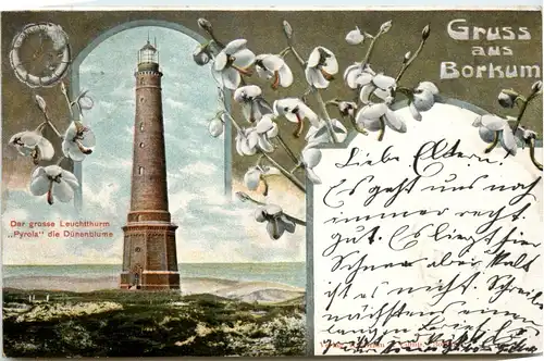 Gruss aus Borkum - Leuchtturm -78390