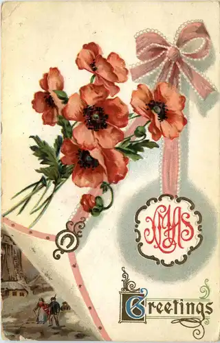 Christmas Greetings - Prägekarte -79452