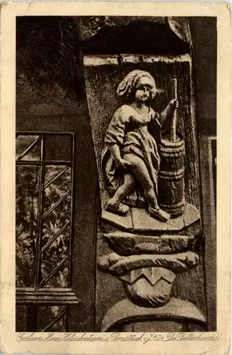 Goslar - Holzschnitzerei - Bahnpost Berlin holzminden -78510