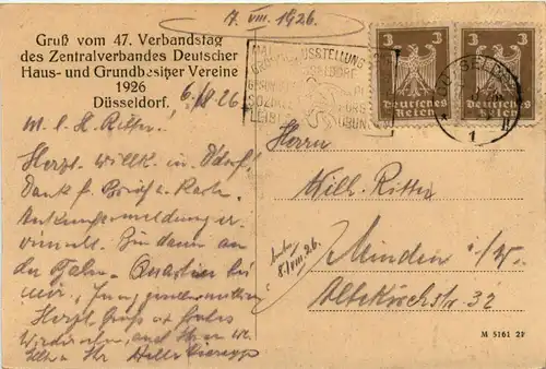 Düsseldorf - 47. Verbandstag Deutscher Grundbesitzer 1926 -78550