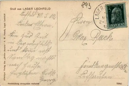 Lager-Lechfeld, Inneres einer Baracke -358742