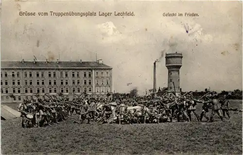 Lager-Lechfeld, Grüsse, Truppenübungsplatz, ein Gefecht im Frieden -358120