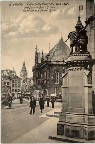 Bremen, Turmbläserbrunnen -357428