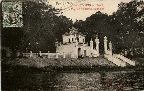 Tonkin - Hanoi - Pagode du Grand Bouddha -79836