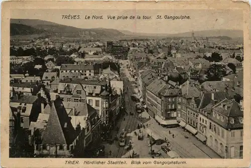 Trier, Nördlicher Stadtteil, Blick vom Gangolphsturm -358180