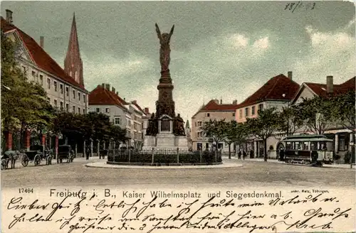 Freiburg i.Br., Kaiser Wilhelmsplatz und Siegesdenkmal -358436