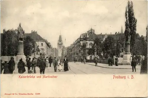 Freiburg i.Br., Kaiserbrücke und martinstor -358524