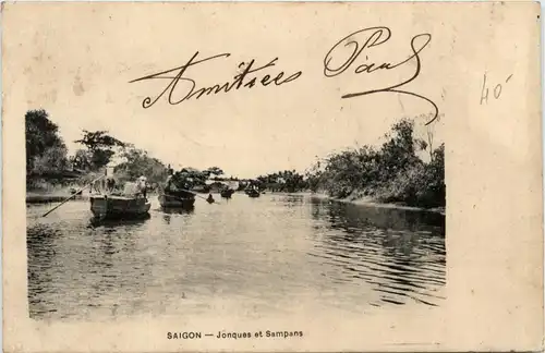 Saigon - Jonques et Sampans -80336