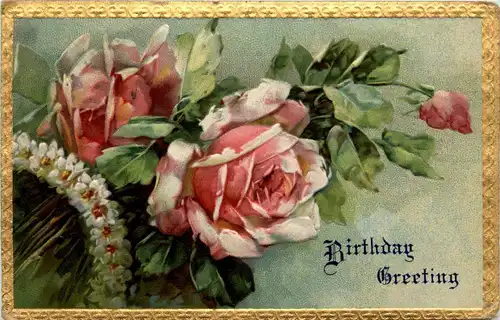 Birthday Greeting - Prägekarte -79310