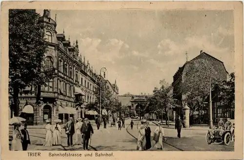 Trier, Bahnhofstrasse und Bahnhof -358916