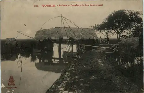 Tonkin - Pecheur au Carrelet -80110