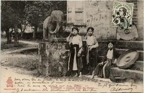 Tonkin - Jeunes filles de Hanoi -80150