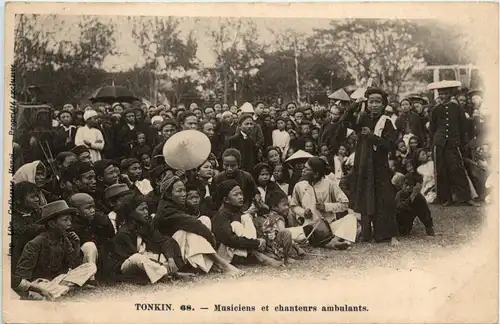 Tonkin - Musiciens et chanteurs ambulants -80210