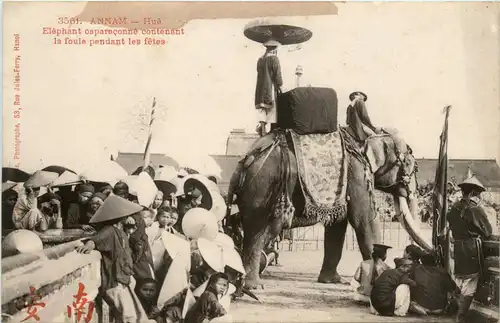 Annam - Hue - Elephants -79582