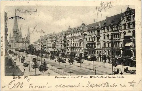 Berlin-Charlottenburg - Tauentzienstrasse mit Kaiser Wilhelm Gedächtniskirche -328650