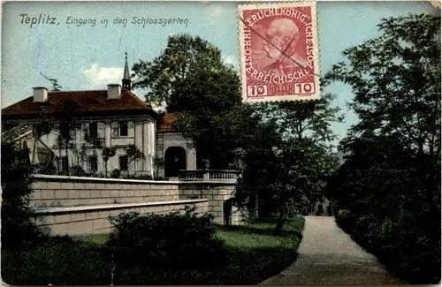 Teplitz - Eingang in den Schlossgarten -81060