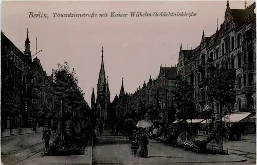 Berlin-Charlottenburg - Tauenzienstrasse , Kaiser-W. Ged.Kirche -328746