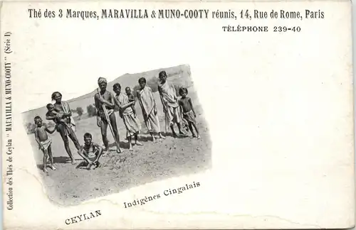 Indigenes Cingalais - Ceylon -81330