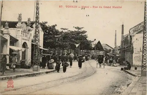 Tonkin - Hanoi - Rue du Grand Marche -79782