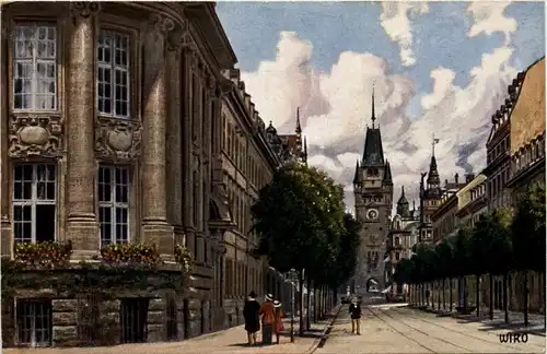 Freiburg i.Br./Baden-Württemberg - Kaiserstrasse und Martinstor -328944