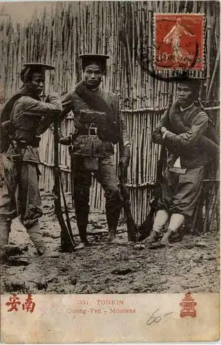 Tonkin - Quang-Yen - Miliciens -80082