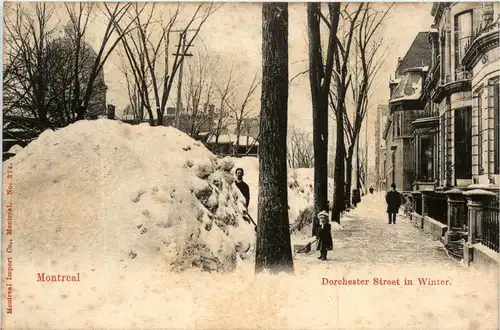 Montreal - Dorchester Street in Winter -81164